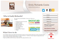 Tablet Screenshot of emilyrichardscooks.ca